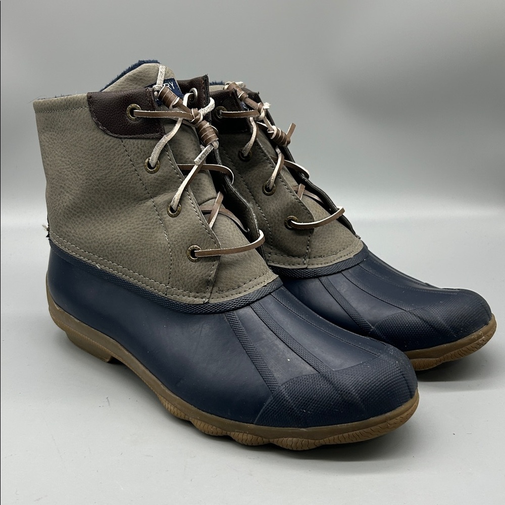 Sperry Waterproof Duck Boots leather upper sz 9